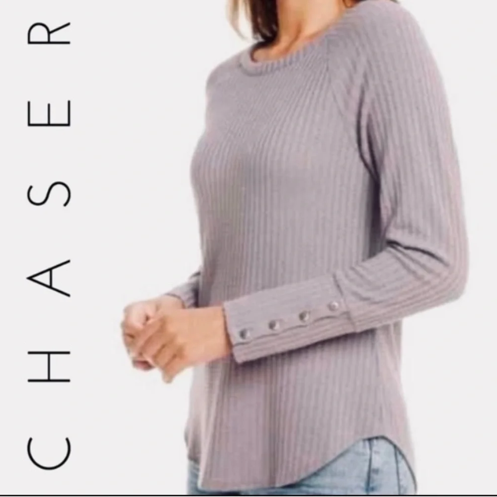 Chaser Waffle Knit Long Sleeve Shirt